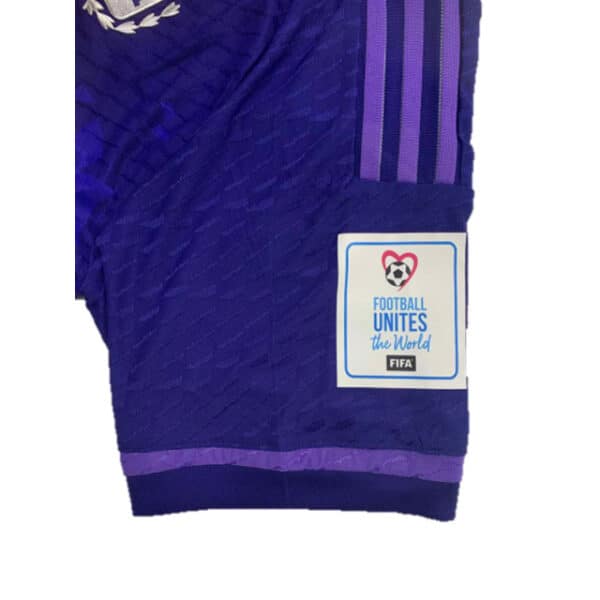Messi Away Jersey T-shirt of Argentina Uniform in World Cup Qatar 2022 Championship - 3 Stars Version - Image 9
