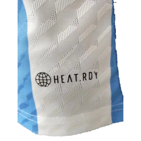 Messi Home Jersey T-shirt of Argentina Uniform in World Cup Qatar 2022 Championship - 3 Stars Version Signed by Messi - Image 8